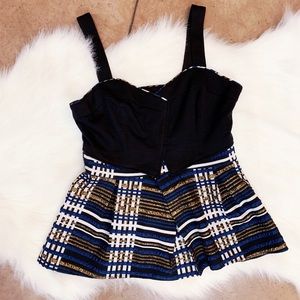 Anthropologie Deletta Peplum Top, S